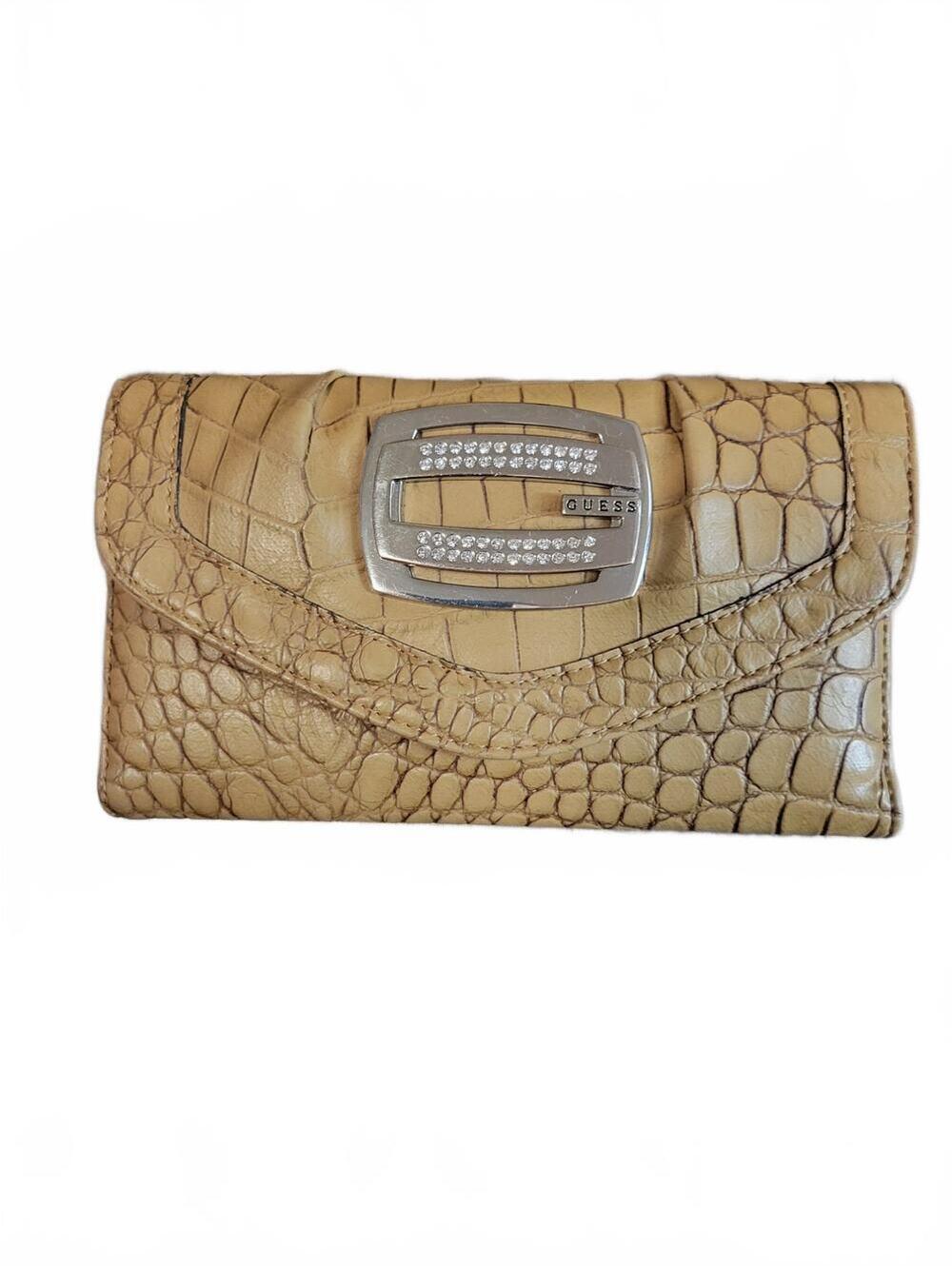GUESS Vintage Y2K Bling Snake Skin Big Wallet